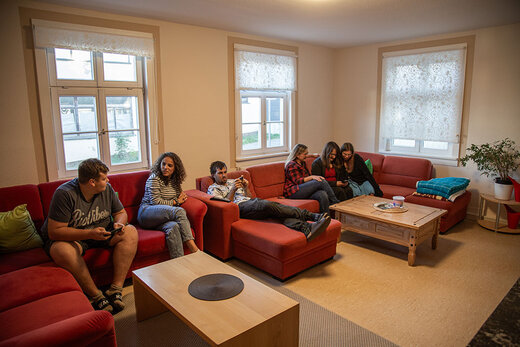 Wohnzimmer im Haus Karolina